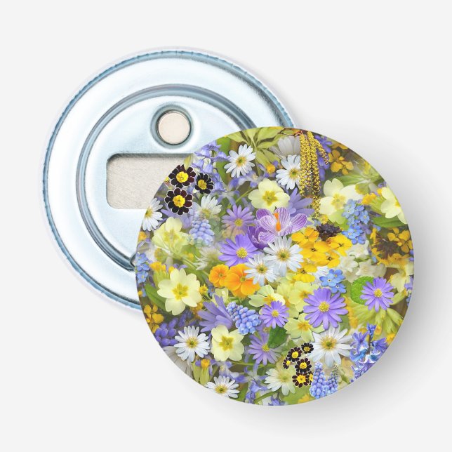 Frühlingsblumen Smash Flaschenöffner (Vorderseite)