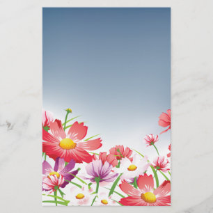 Frühlingsblumen stationär briefpapier