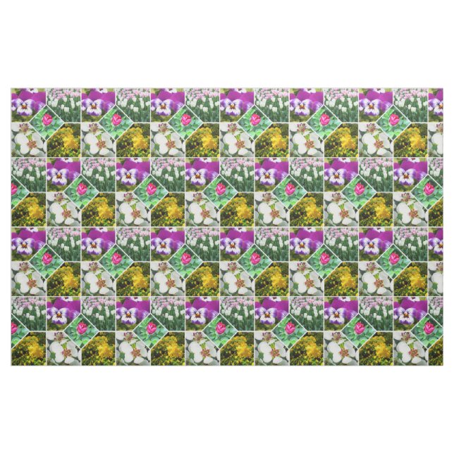 Frühlingsblumen Stoff (Fat Quarter (45,7 x 55,9 cm))