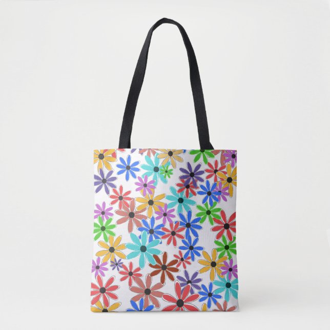 Frühlingsblumen Tasche (Vorderseite)