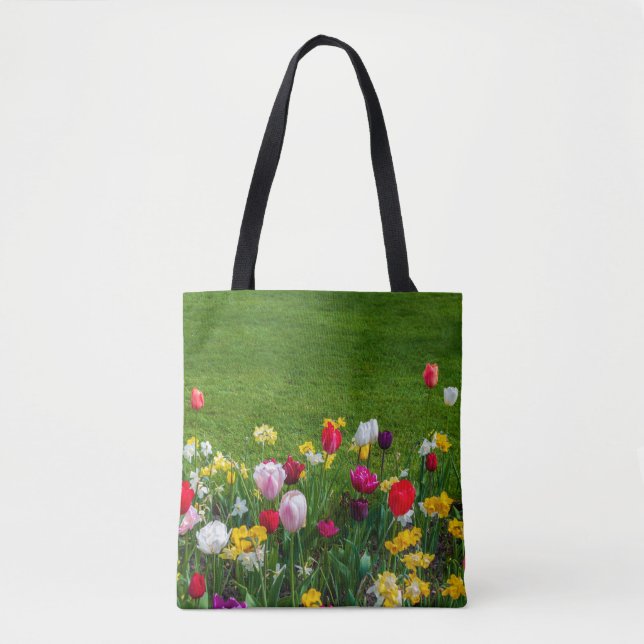 Frühlingsblumen Tasche (Vorderseite)