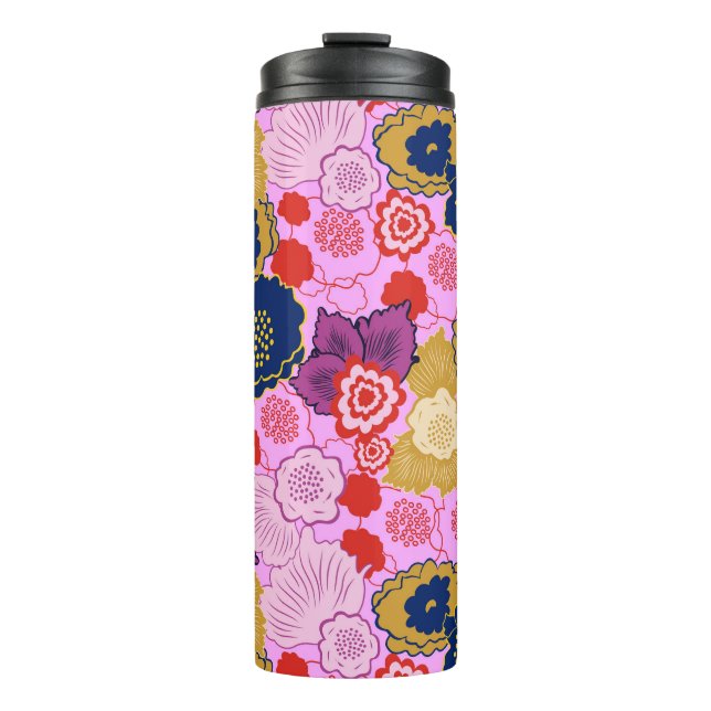 Frühlingsblumen Thermosbecher (Vorderseite)