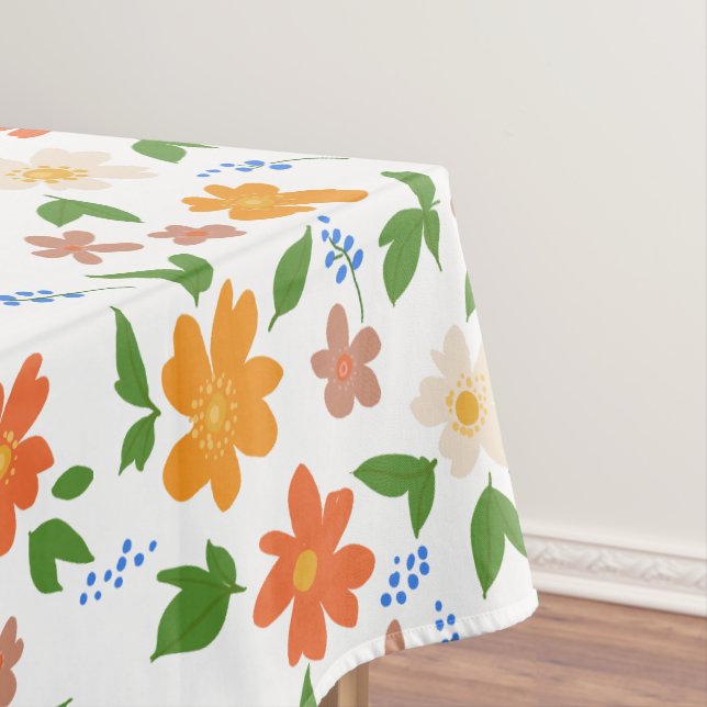 Frühlingsblumen Tischdecke (Beispiel)