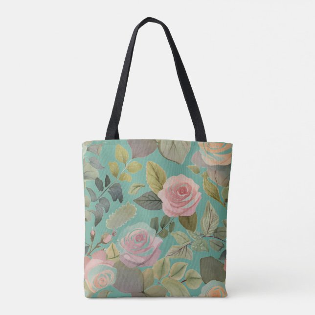 Frühlingsblumen Tote Tasche (Rückseite)