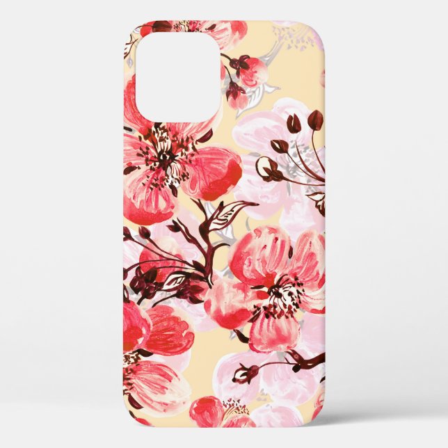 Frühlingsblumen U Muster Case-Mate iPhone Hülle (Rückseite)