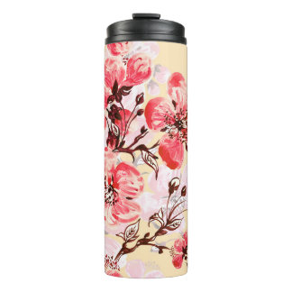 Frühlingsblumen U Muster Thermosbecher