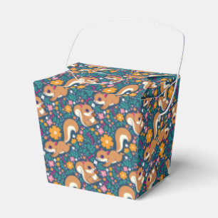 Frühlingsblumen und Eichhörnchen Geschenkschachtel