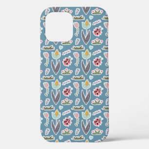 Frühlingsblumen und Ladybug Muster Case-Mate iPhone Hülle