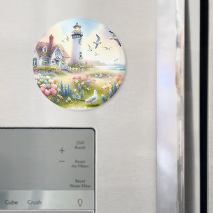 Frühlingsblumen von Lighthouse Coastal Cottage Magnet