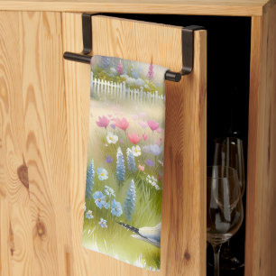 Frühlingsblumen von Lighthouse Coastal Hütte Geschirrtuch