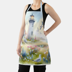 Frühlingsblumen von Lighthouse Coastal Hütte Schürze