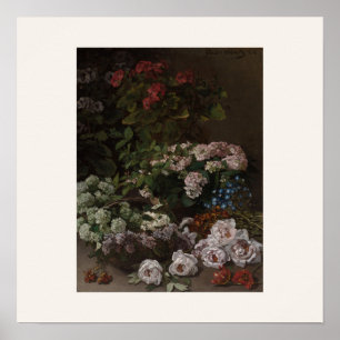 Frühlingsblumen von Monet - Vintage-Sträuße-Kunst Poster