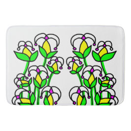 Frühlingsblumen Whimsical 41 Badematte