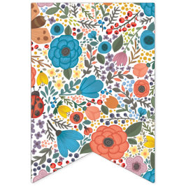 Frühlingsblumen. Wimpelkette