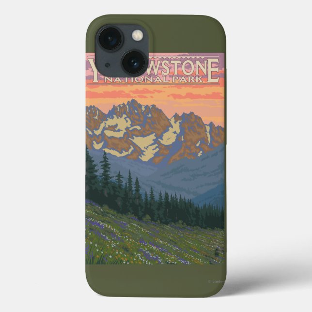 Frühlingsblumen - Yellowstone Nationalpark Case-Mate iPhone Hülle (Rückseite)