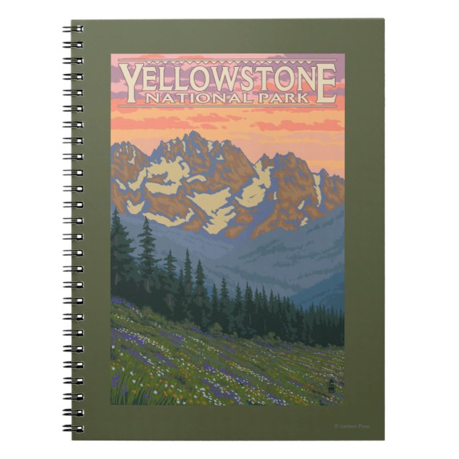 Frühlingsblumen - Yellowstone Nationalpark Notizblock (Vorderseite)