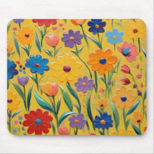 Frühlingsblumendesign Mousepad