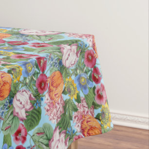 Frühlingsblumengarten Muster Tischdecke