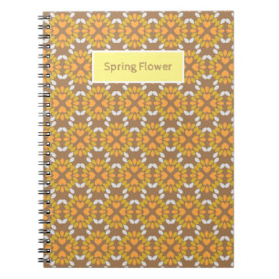 Frühlingsblumenmuster der Blume Notizblock