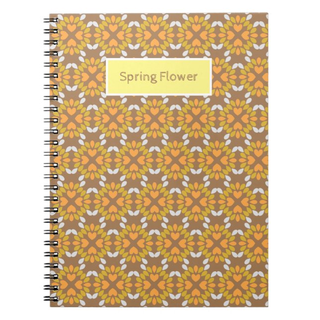Frühlingsblumenmuster der Blume Notizblock (Vorderseite)
