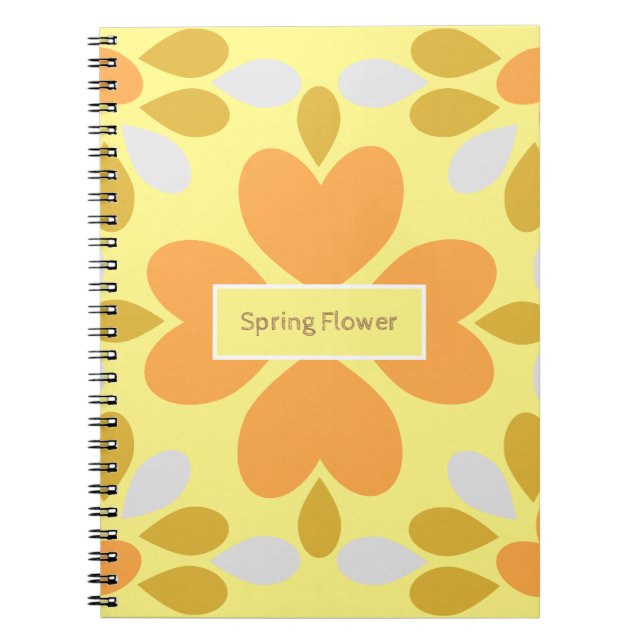 Frühlingsblumenmuster der Blume Notizblock (Vorderseite)