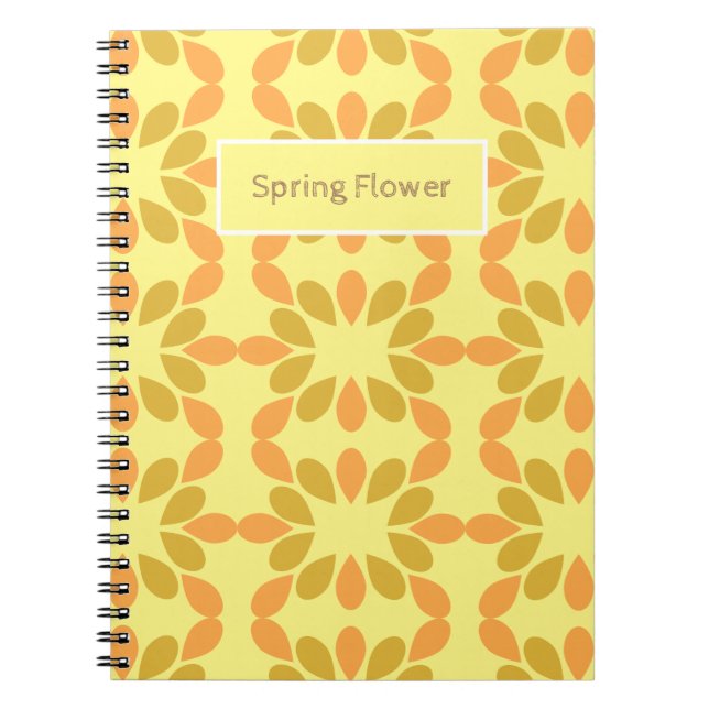 Frühlingsblumenmuster der Blume Notizblock (Vorderseite)