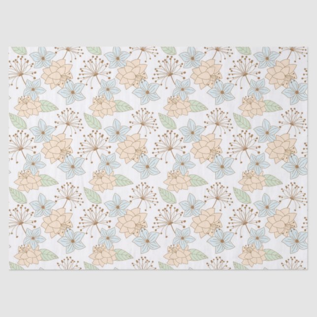 Frühlingsblumenpapier Seidenpapier (Vorderseite)