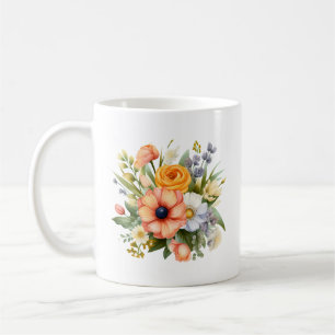 Frühlingsblumenstrauß Clipart-92390 Kaffeetasse