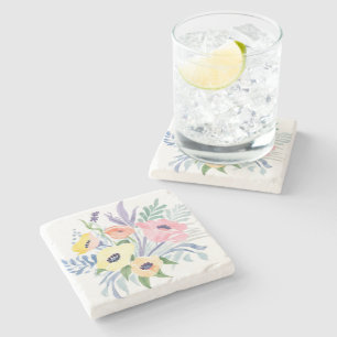 Frühlingsblumenstrauß   Hübsche florale Wasserfarb Steinuntersetzer
