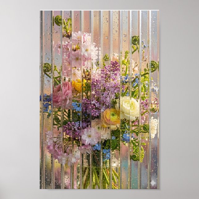 Frühlingsblumenstrauß Poster (Vorne)