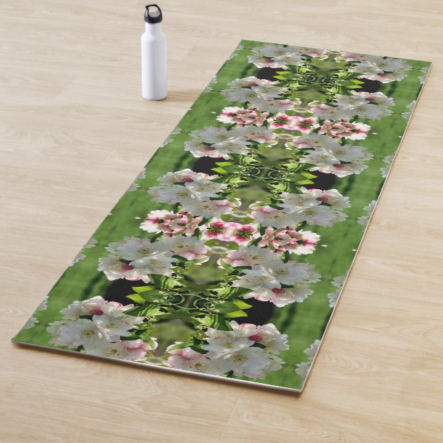 Frühlingsblüte Blume Crabappel Abstrakt Yogamatte (Beispiel)