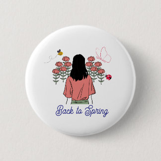 Frühlingsblüte Button