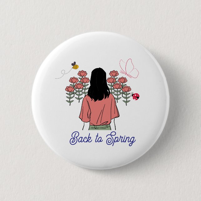Frühlingsblüte Button (Vorderseite)