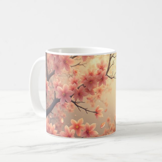 Frühlingsblüte Kaffeetasse (Vorderseite Links)
