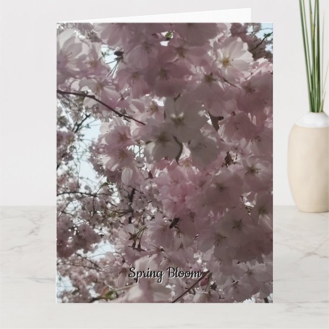 Frühlingsblüte Karte (Vorderseite)