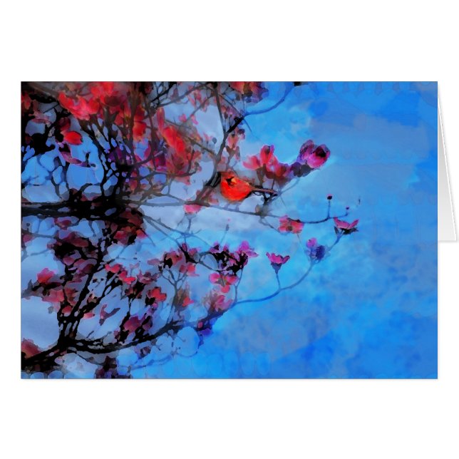 Frühlingsblüte, Karte (Vorderseite (Horizontal))