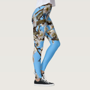 Frühlingsblüte Liebe, Damen Blumenblumen Leggings. Leggings