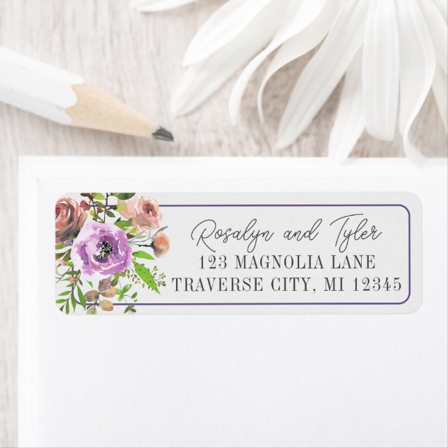 Frühlingsblüte Lila Pfirsichfarben-Adresse (Insitu)