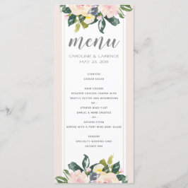 Frühlingsblüte | Menü-Karte für Hochzeiten Menükarte