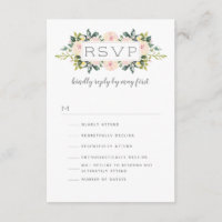 Frühlingsblüte | Optionen für den HochzeitsrSVP-Sp