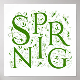 Frühlingsblüte Poster