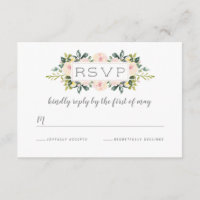 Frühlingsblüte | RSVP-Hochzeitkarte