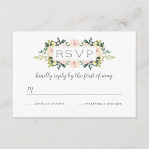 Frühlingsblüte   RSVP-Hochzeitkarte RSVP Karte