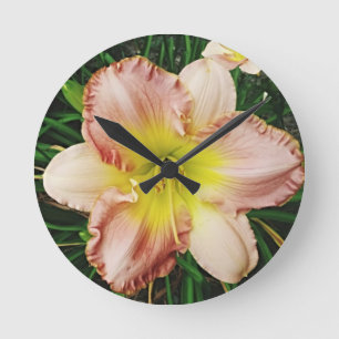Frühlingsblüte Runde Wanduhr