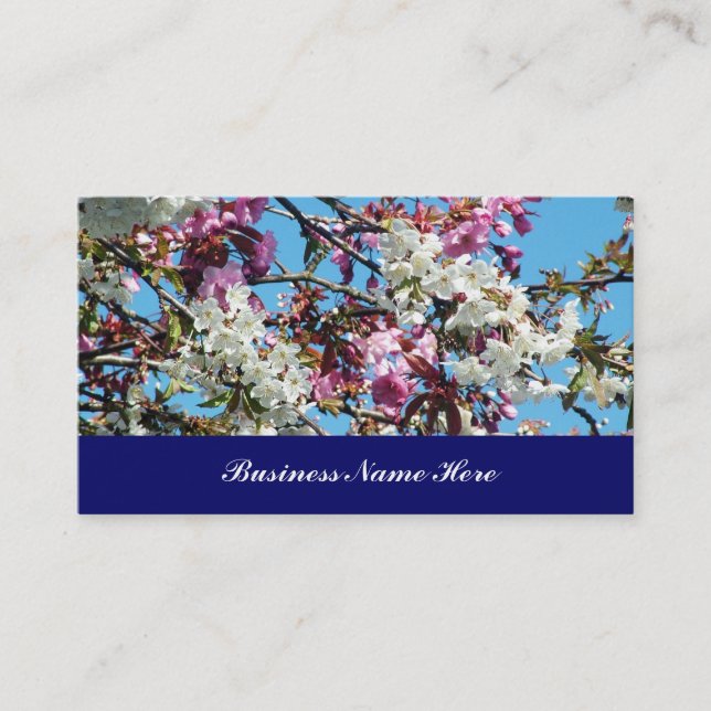 Frühlingsblüte Visitenkarte (Vorderseite)