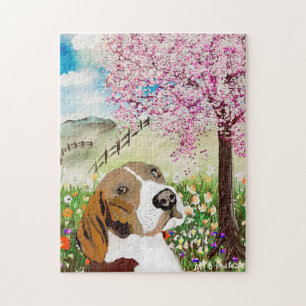 Frühlingsblüten 2020 und Beagle
