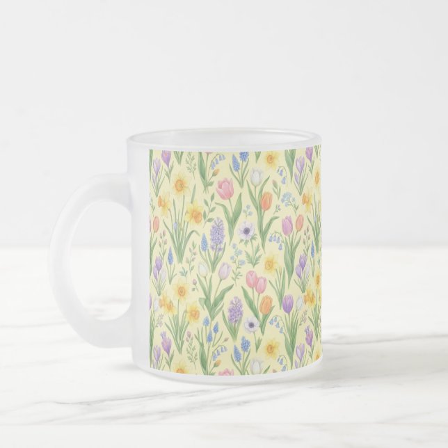 Frühlingsblüten-Explosion-Muster Mattglastasse (Links)