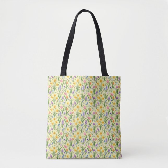 Frühlingsblüten-Explosion-Muster Tasche (Vorderseite)