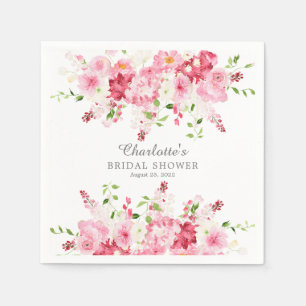 Frühlingsblüten florales Brautparty Napkins Serviette