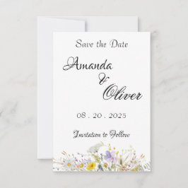 Frühlingsblüten-Hochzeit Save The Date